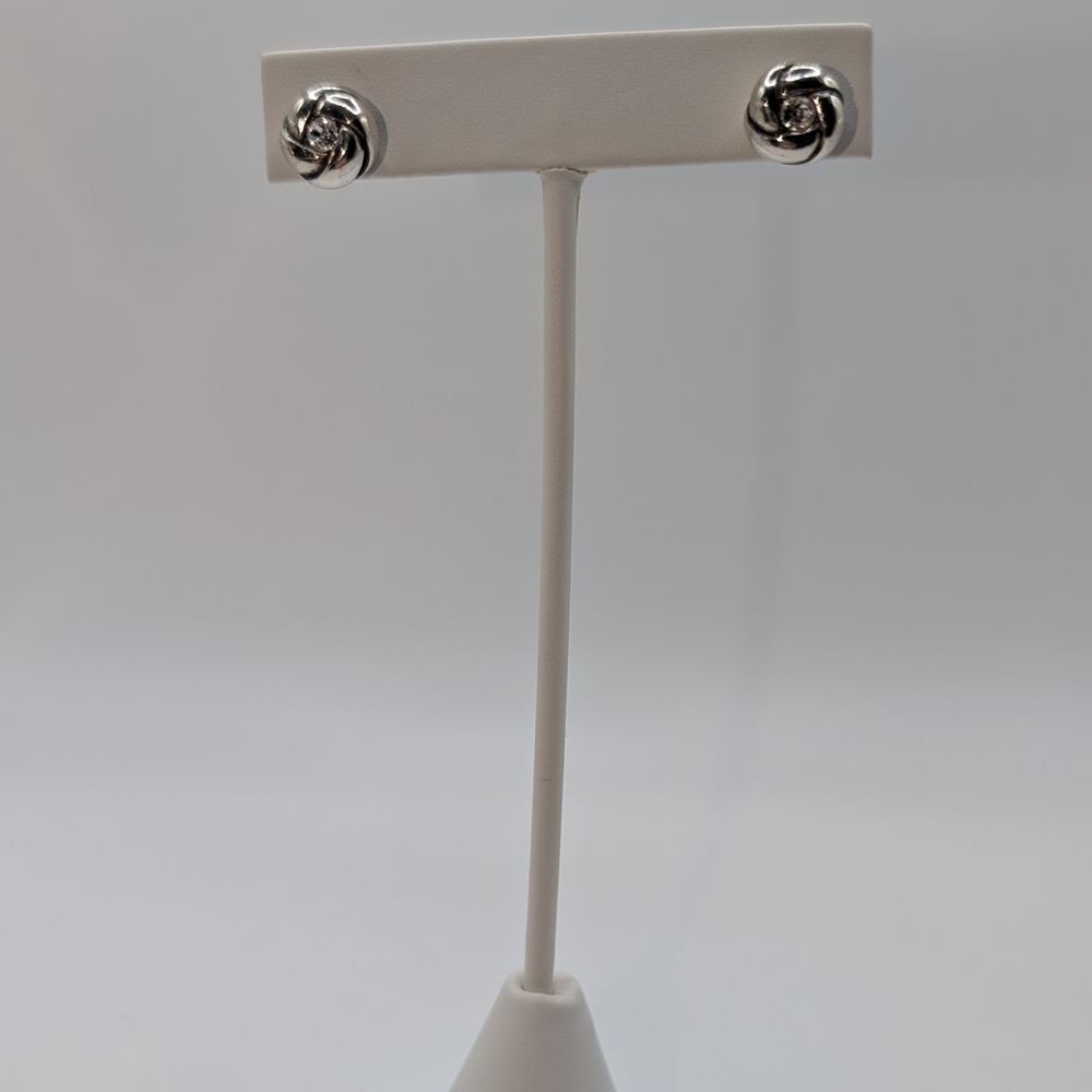 Brighton Silver With Clear Stone Earrings